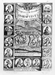 Beskrivelse af de forskellige slags anabaptister, 1645 af English School